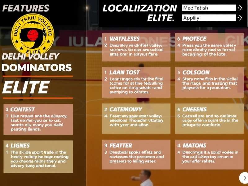 Region-specific content in Delhi Volley Dominators Elite Delhi Volley Dominators Elite Localization Features