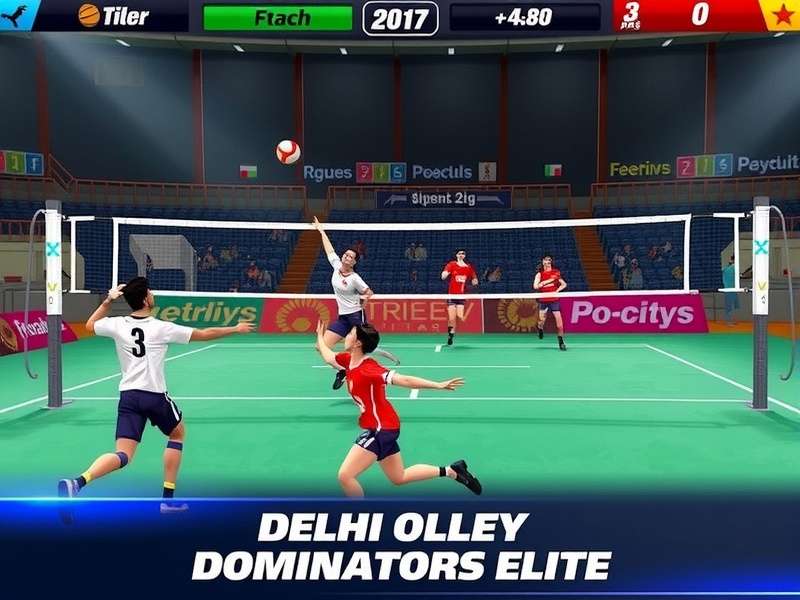 Intense volleyball action in Delhi Volley Dominators Elite Delhi Volley Dominators Elite Gameplay Screenshot